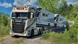 Driving through Sharp Twisty Turns Forest Roads In Romania   #ets2 1.50