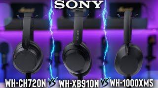 Best Sony ANC Headphones WH-CH720N WH-B910N and WH-1000XM5 Compared