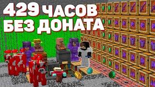 429 ЧАСОВ ЭКСТРЕМАЛЬНОГО ВЫЖИВАНИЯ ЗА ДОНАТ ПОСЛЕ ВАЙПА НА АНАРХИИ  МАЙНКРАФТ ХОЛИВОРЛД