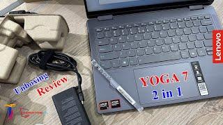 Lenovo YOGA 7 2-in-1 14AHP9 AMD Ryzen 5 8640HS Unboxing and Review  Best 2 in 1 Laptop