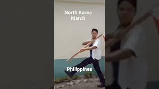 North Korean March performed by Filipino Youth #NorthKorea #philippines  #Marching #ukarine #Russia