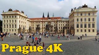 Prague Czech Republic. Walking tour 4K.