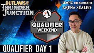 Lets Qualify For The Arena Championship  Qualifier Weekend Day 1  OTJ Sealed  MTG Arena