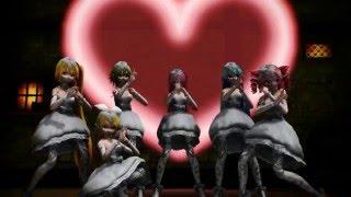 MMD 1000% Girls version Miku Luka Rin Teto Gumi e Neru