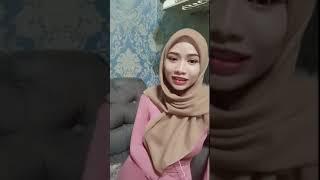 New jilbab cikya  paduan hijab coklat baju pink