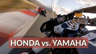 Honda Fireblade CBR1000RR-R vs. Yamaha R1 RN49  RAW