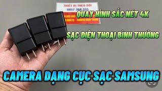 Cách sử dụng camera nguỵ trang cục sạc samsung chi tiết  camera giấu kín cục sạc điện thoại mẫu mới