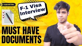 F-1 Visa Interview 10 DOCUMENTS YOU MUST CARRY WITH YOU