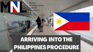  Manila Airport MNL International Arrivals Procedure on Philippine Airlines