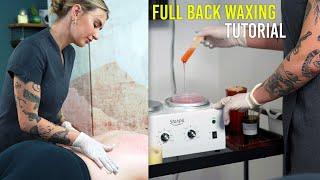 How A professional Should Be Waxing A Mans Back Tutorial