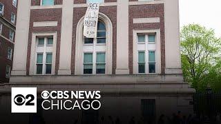 Pro-Palestinian protesters take over building at Columbia University