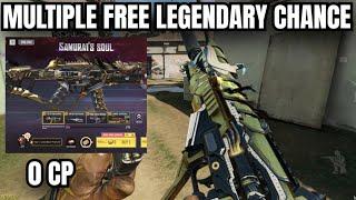 Chance to get 4 free legendary in CODM  Samurai Soul armory