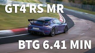 PORSCHE 718 GT4 RS MR MANTHEY KIT - BTG 6.41 min - Full Lap 7.03 min - NÜRBURGRING NORDSCHLEIFE 4K