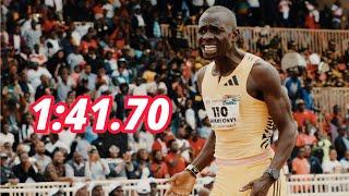 Historic Mens 800m Final  Wanyonyi WORLD RECORD Miss  Olympics Trials 2024