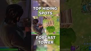 TOP HIDING SPOTS FORCAST TOWER #Fortnite #Fortnitehidingspots #Fortniteseason3