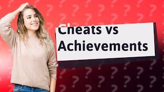 Can you get achievements with cheats on?