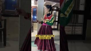 Cute Chinese girl dance On himachali song  @IndianInChinaVlog ️️ #shorts