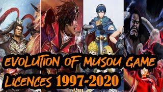 Evolution of Musō game licenses 1997-2020