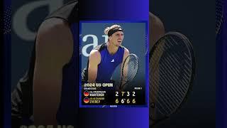 Tennis US Open 2024 Alexander Zverev comes through in four sets #shorts