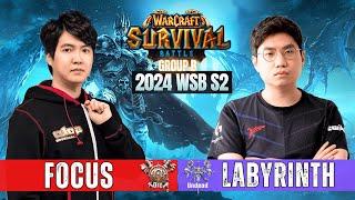 FoCuS vs LabyRinth  Warcraft Survival Battle 2024 - Season 2 - PLAYOFFS ️ WarCraft 3 Reforged Cast