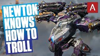 This New Titan Is A Big Troll War Robots Newton Gameplay WR