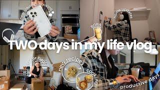 vlog TWO days in my life *grocery shopping new phone home decor etc.*  aliyah simone