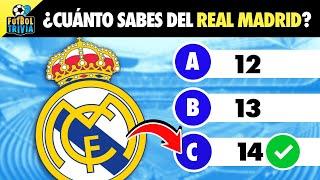 ¿Cuánto Sabes del Real Madrid?  Quiz de Fútbol ️