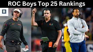 Top 25 College Football Rankings  Who Is Making The College Football Playoffs?