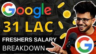 Google  31 LPA  Salary Breakdown    CTC vs In-Hand ft @ArshGoyal