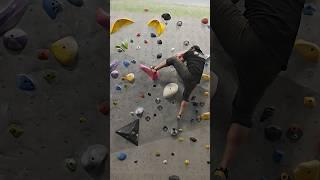 A mantle-ing lesson. V67A boulder at Movement Baker