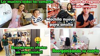 De compras por muchas tiendas en usapara el regreso a clases y muchos descuentos d ropa y zapatos