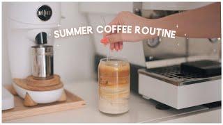 summer coffee routine vegan spanish latte 