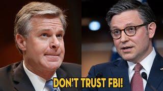 PEOPLE DONT TRUST FBI Mike Johnson sends SH0CKWAVE to Wray with CHARGES against ra.id plan