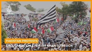 Pakistan opposition protesters call on PM Imran Khan to resign