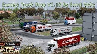 ETS 2 Mod  Europa Truck Stop V 1.10 By Ernst Veliz ETS2 v1.37