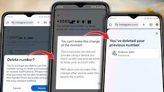 How to Remove Phone Number from Facebook You cant make this change at the Moment 2024