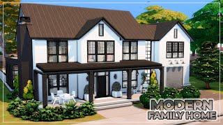 Современный дом  Симс 4 Строительство  Medern Craftsman Family Home  The Sims 4 Speed Build