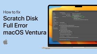 How To Fix “Scratch Disk Full” Error on macOS Ventura
