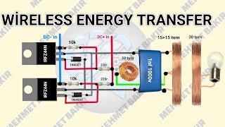 wireless energy transfer . kablosuz enerji transferi . kablosuz şarj . wireless charging  . DIY