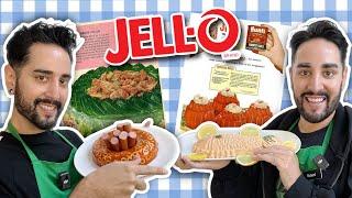 Making Vintage Hotdog Tuna & BBQ Jello Recipes  The Welsh Twins