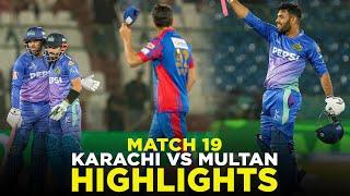 PSL 9  Full Highlights  Karachi Kings vs Multan Sultans  Match 19  M2A1A