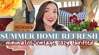 DE-INFLUENCING MYSELF No more sad beige️SUMMER Declutter + Decorate wme Minimalist + vintage