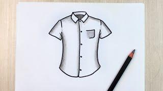 Shirt Drawing  How to draw a Shirt 