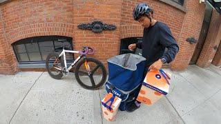 FIXED GEAR  DOING DELIVERIES WITH MISHKA