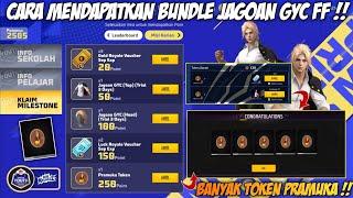 CARA CEPAT MENDAPATKAN BUNDLE JAGOAN GYC CASUAL UNIFORM GRATIS FF - CARA MENDAPATKAN PRAMUKA TOKEN 