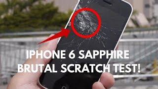 iPhone 6 Sapphire display  brutal scratch test