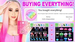 Buying EVERYTHING POSSIBLE In Royale High *HUGE DIAMOND SPENDING SPREE*