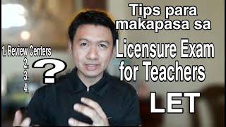 Tips to pass the Licensure Exam for Teachers LET  Public School Teacher in the Philippines