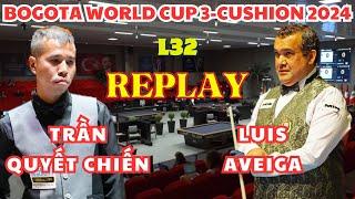 L32  Trần Quyết Chiến vs Luis AVEIGA  BOGOTA World Cup 3-Cushion 2024