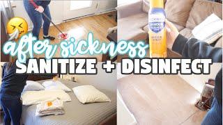 SANITIZE & DISINFECT AFTER SICKNESS  CLEAN WITH ME 2020  FLU & COLD SEASON  SANITIZING YOUR HOME